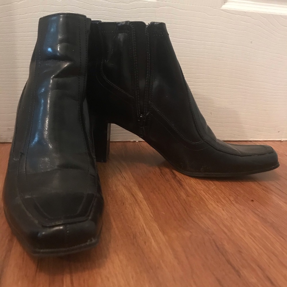 Black ankle boots